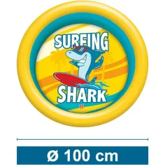 Надуваем басейн с 2 пръстена с акула 100 см - Mondo Toys изображение 3