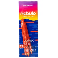 Nebulo: Червен триъгълен Jumbo цветен молив 1бр