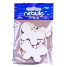 Nebulo: Декорация от картон с пеперуди, комплект от 6 броя