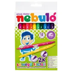 Nebulo: Комплект двустранни флумастери 12бр изображение 2