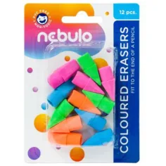 Nebulo: Цветни гумички за моливи комплект от 12 бр.