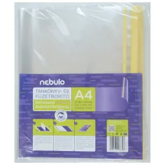 Nebulo: Корица за тетрадка A/4 10бр. самозалепваща гладка фолио