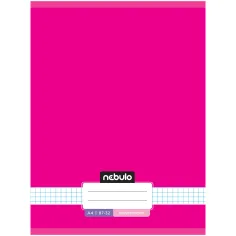 Nebulo: Плътна квадратна неонова розова тетрадка 87-32 A/4