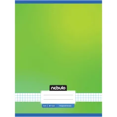 Nebulo: Плътна квадратна тетрадка в свежо зелено 87-32 A/4