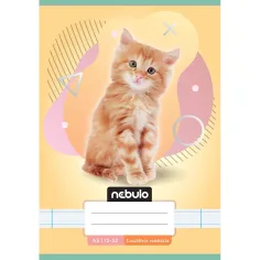 Nebulo: Плътно 3-ти клас линиран тетрадка A5 12-32 Животински - Котешки