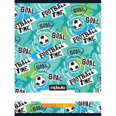 Nebulo: Спортна тетрадка Football time с печат 80-32 A/4