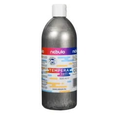 Nebulo: Сребристо течен 500ml темперен цвят в бутилка