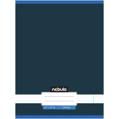 Nebulo: Тетрадка с редки линии в графитено синьо 81-32 A/4 изображение 1