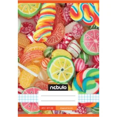 Nebulo: Тетрадка с шарка на захаросани бонбони 27-32 A/5 изображение 1