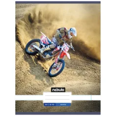Nebulo: Xtreme Motocross линиран A4 спирален тетрадка 81-32