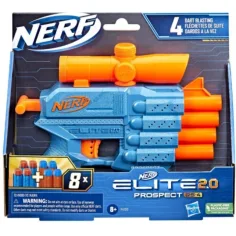 Nerf Elite 2.0 Prospect QS-4 пистолет за стрелба с гъби - Hasbro