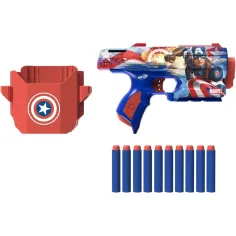 Nerf: Marvel Капитан Америка бластер за дунапренени стрели - Hasbro изображение 2