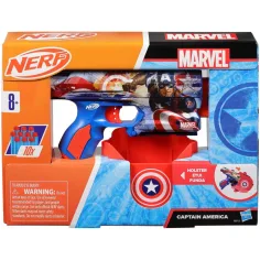 Nerf: Marvel Капитан Америка пистолет за стрелба с гъби - Hasbro