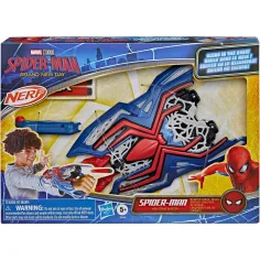 Nerf: Spider-Man Напълно нов ден Web Strike Blaster пистолет за стрелба с гъби – Hasbro