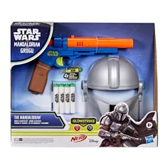 Nerf: Star Wars Маска на Мандалорец и пистолет с гъбени патрони - Hasbro
