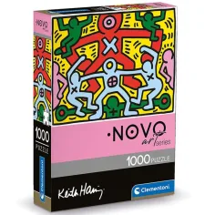 Novo Art: Keith Haring - Картина без заглавие 1000 части пъзел - Clementoni