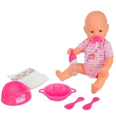 Новородено бебе Пишкаща кукла с аксесоари 38см - Simba Toys изображение 2