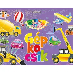 Оцветяваща книга с стикери - Книжка с стикери на автомобили