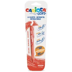 Oops червен изтриваем молив с бутон 0,7mm - Carioca