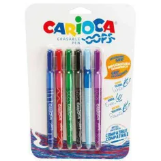 OOPS изтриваем комплект с химикалки 6бр - Carioca