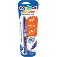 OOPS POP изтриваща синя химикалка - Carioca