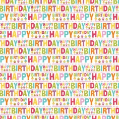 Опаковъчна хартия с надпис Happy Birthday 100x70cm