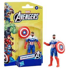 Отмъстителите: Фигура на Капитан Америка 10см (Сам Уилсън x Сокол) - Hasbro