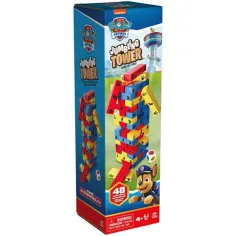 Патрул на лапите: Цветна кула за строене на Jenga игра - Spin Master