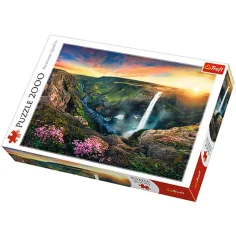 Пъзел Haifoss водопад, Исландия 2000 части - Trefl