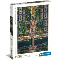 Пъзел HQC 1500 части над Париж - Clementoni