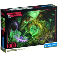 Пъзел от 1000 части Dungeons & Dragons - Clementoni