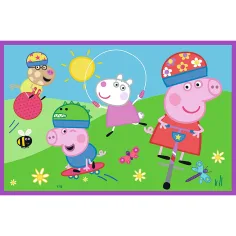Peppa на детската площадка 2x24 части пъзел - Trefl изображение 2