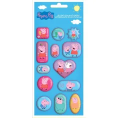 Peppa прасенце 3D холограмна 13бр. стикер комплект