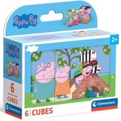 Peppa прасенце 6бр. приказни кубчета - Clementoni