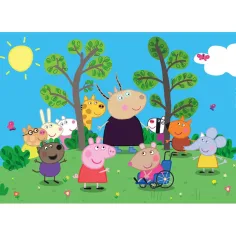 Peppa прасенце и приятели 24бр. макси суперколор пъзел - Clementoni изображение 2