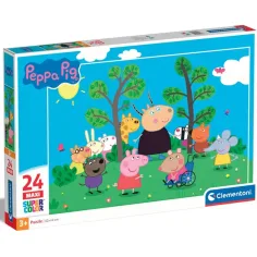 Peppa прасенце и приятели 24бр. макси суперколор пъзел - Clementoni