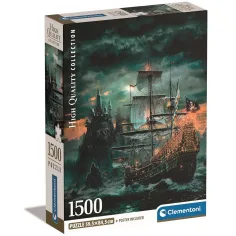 Пиратски кораб 1500 части HQC пъзел 59,5x84,5см - Clementoni