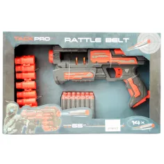 Rattle Belt Track Pro: Оръжие за стрелба с дунапренени стрели с пълнител и патрони, с обхват 18 метра изображение 10