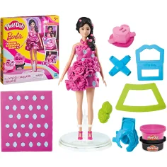 Play-Doh: Barbie Блестящи бижута и ленти от глина с кукла – Hasbro