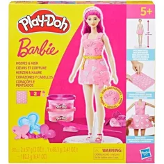 Play-Doh: Barbie сърца и прическа глина комплект с кукла - Hasbro