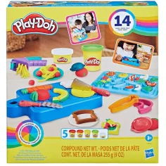Play-Doh: Малък готвач комплект за моделиране 5 контейнера с моделин и аксесоари 255г - Hasbro