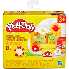 Play-Doh: Малки цветя - Слънчоглед и маргаритка комплект за моделиране - Hasbro
