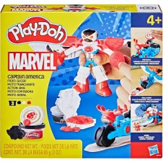 Play-Doh: Marvel Америка Капитан Мото Слайсер игрален комплект - Hasbro