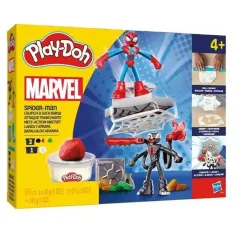 Play-Doh: Marvel Човекът-паяк Лансирай и Нарежи бойна играчка комплект - Hasbro
