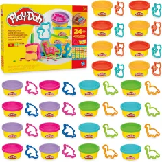 Play-Doh: Пакет за парти игра 24бр с пластилин и аксесоари - Hasbro изображение 2