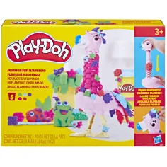 Play-Doh: Забавни пера – комплект пластилин с фламинго - Hasbro