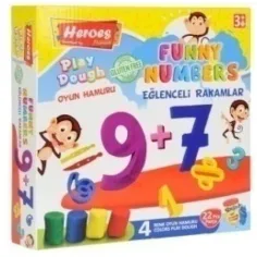 Play-Dough: Герои Забавни числа моделирующая глина комплект 22бр.