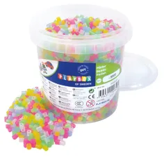 PlayBox: 5mm MIDI ютия за перли 5000бр прозрачна смес в кофа