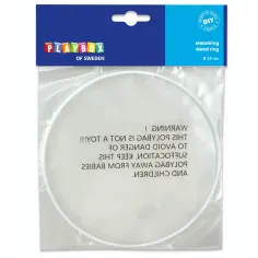 PlayBox: Бял метален пръстен 15см