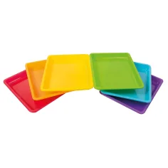 PlayBox: Цветна пластмасова тава 28x22x3cm 1бр